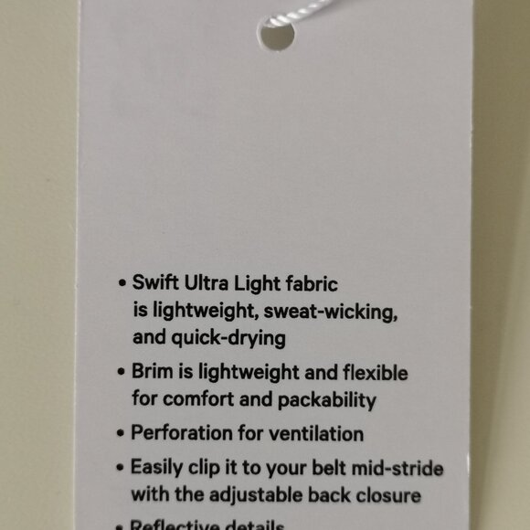 NWT LULULEMON SEAWHEEZE Yellow Grey Green 3 Tone Ultra LTWT Run Kit Hat S/M - Picture 9 of 9